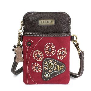 *NWT* Chala Dazzled Cellphone Crossbody Bag - Pawprint Design
